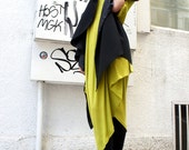 Summer Extravagant Top Loose Sleeveless Black top Vest Extravagant Asymmetric Tunic Top Amazing Scarf A06066