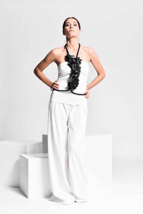 トップス RUMCHE Flower Bond Yarn Harness / black RUMCHE（ラムシェ）の「RUMCHE(ラムシェ) Flower Bond Yarn