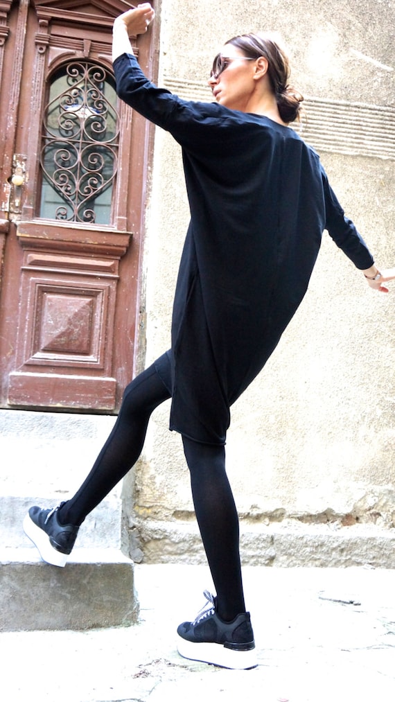 Black loose leggings top