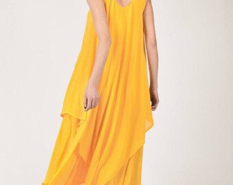 Chiffon Dress / Limited Edition Ultra Light Dress / Extravagant Long  Dress /Party Dress  by AAKASHA A03613