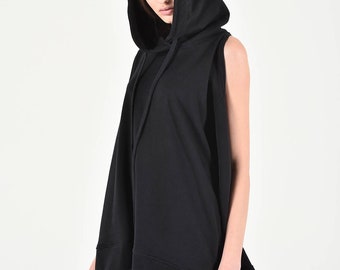 Extravagant Open Shoulder Hooded Sweatshirt A90228