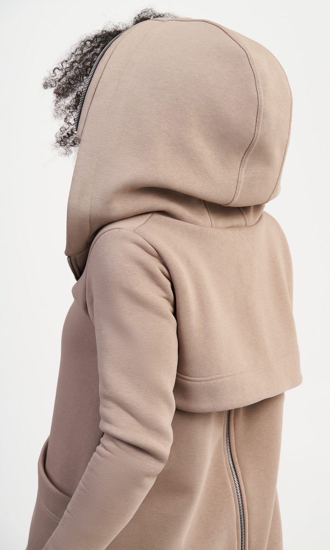 トップス theredthread ring asymmetry hoodie lace THEREDTHREAD / ザレッドスレッド】S ring asymmetry hoodie lace