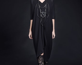 Midi plus Size Dress, Elegant Straight Short Sleeve Tunic dress A90427