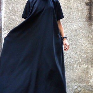 NEW Maxi Dress / Black Kaftan / Extravagant Long Dress / Party Dress / Daywear Dress by AAKASHA A03137 image 4