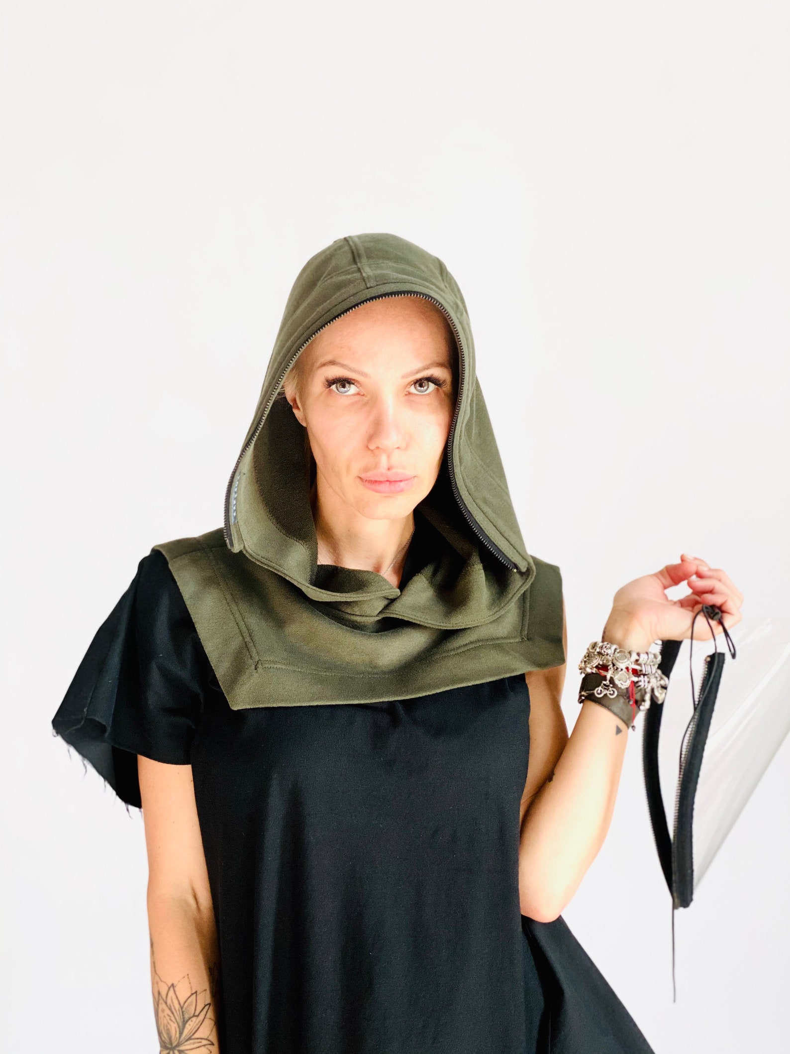 Shield Maskface Shield Reusable Hooded Face Shieldface Mask Etsy