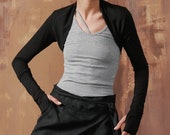 Long Sleeve Bolero Shrug , Cropped Stylish Shrug by Aakasha