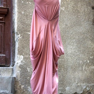 Plus Size Maxi Dress  Asymmetric Kaftan, Long Dress, Loose 3/4 Sleeve loose Dress A03264