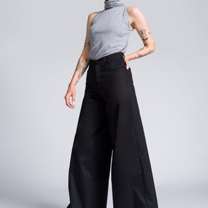 Pantalones rectos de pierna ancha A92309