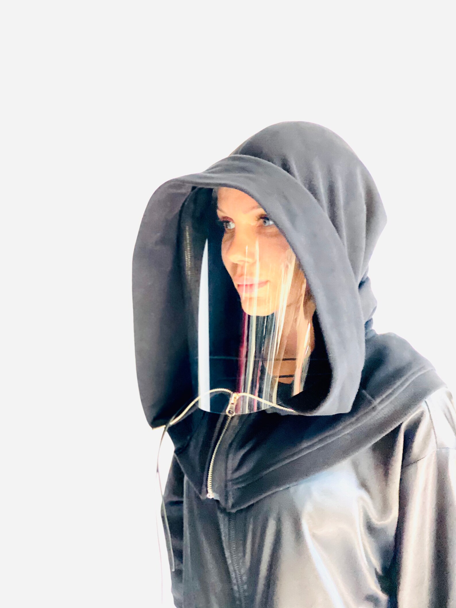 Hooded Face Shield Reusable Shield Mask Anti Fog Adults Etsy