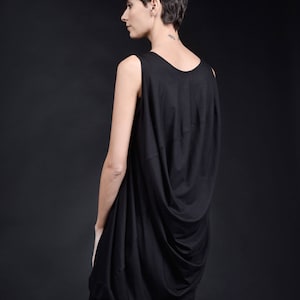Sleeveless Maxi Draped Tunic Top A02783