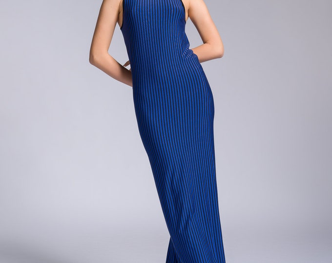 Long Striped Bodycon Dress A92269