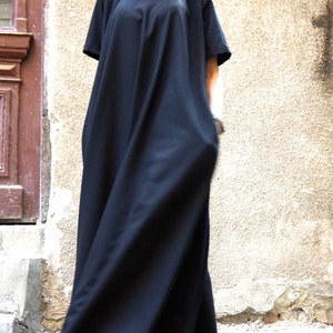 NEW Maxi Dress / Black Kaftan / Extravagant Long Dress / Party Dress / Daywear Dress by AAKASHA A03137 image 2