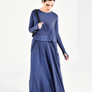 Plus Size Maxi Long Sleeve Dress A90448