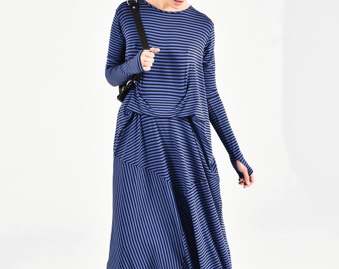 Asymmetric Long Sleeve Dress A90448