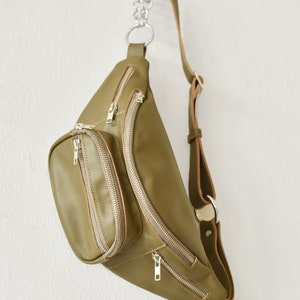 Sac banane/sac banane en cuir véritable A14748