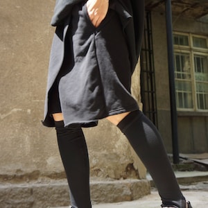 NEW Loose Casual Shorts / Black Drop Crotch Harem  Pants / Extravagant Black Pants/Unisex Cotton Pants A05134