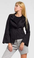 Short Asymmetric Blazer with flared Sleeves