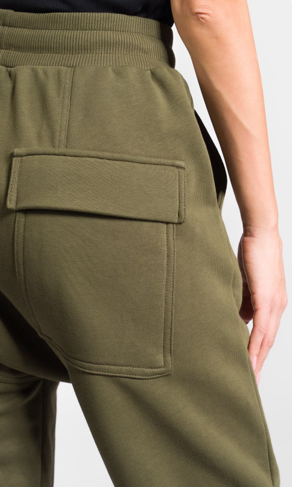 新品　salsation Crotch Pants DARK GREEN Drop Crotch Pants – Salsation Wear