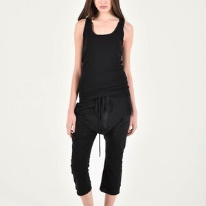 NOUVEAUTÉ Pantalon sportif avec entrejambe 7/8e en lin et coton fait main par AAKASHA A05898 image 8