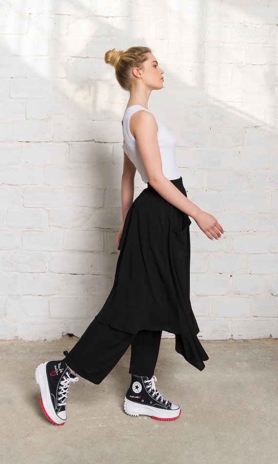 Layered Skirt Pants A90508 - Etsy Layered Skirt Pants A90508 - Etsy