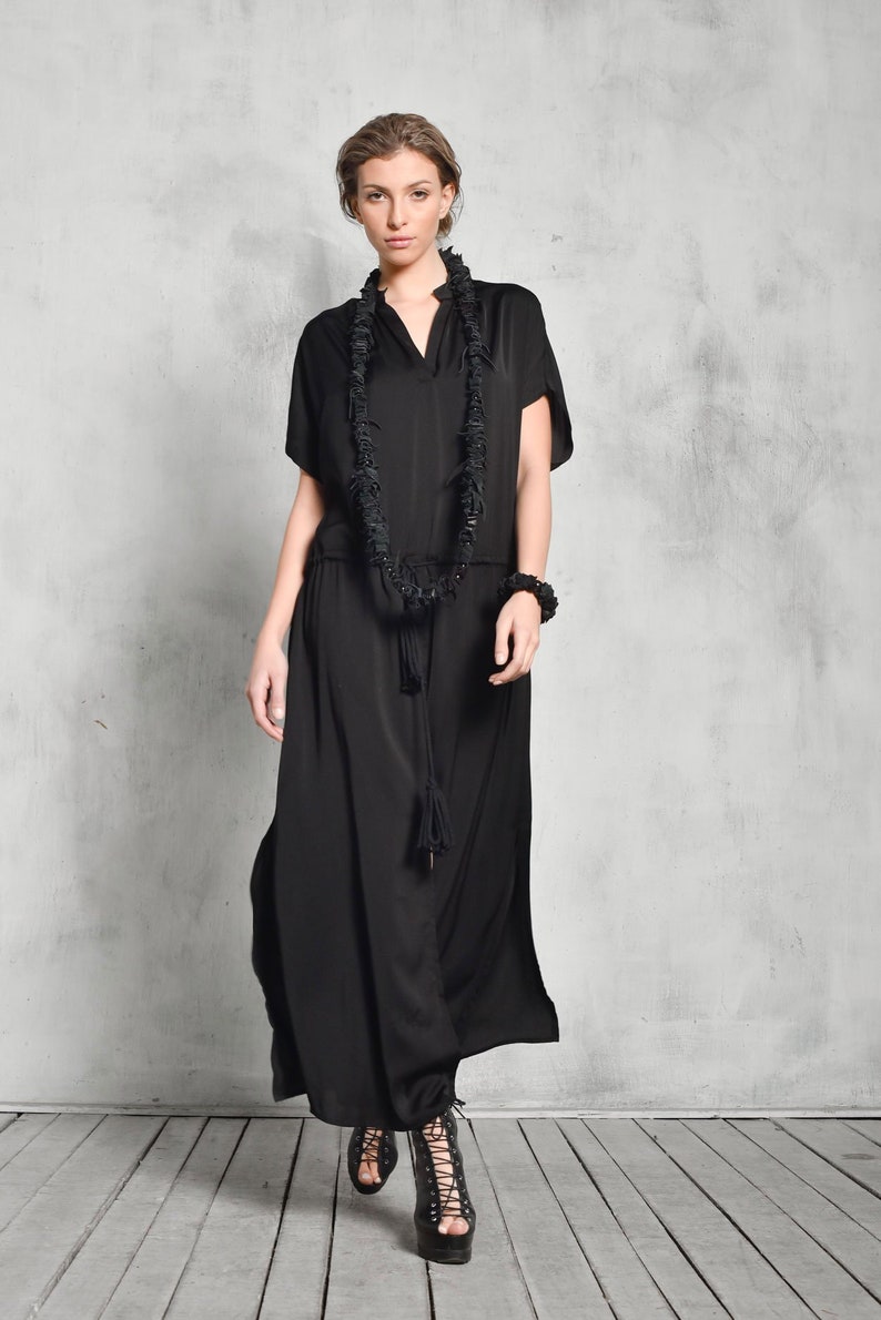 Hot Elastic Waist Maxi Dress A90418 - Etsy