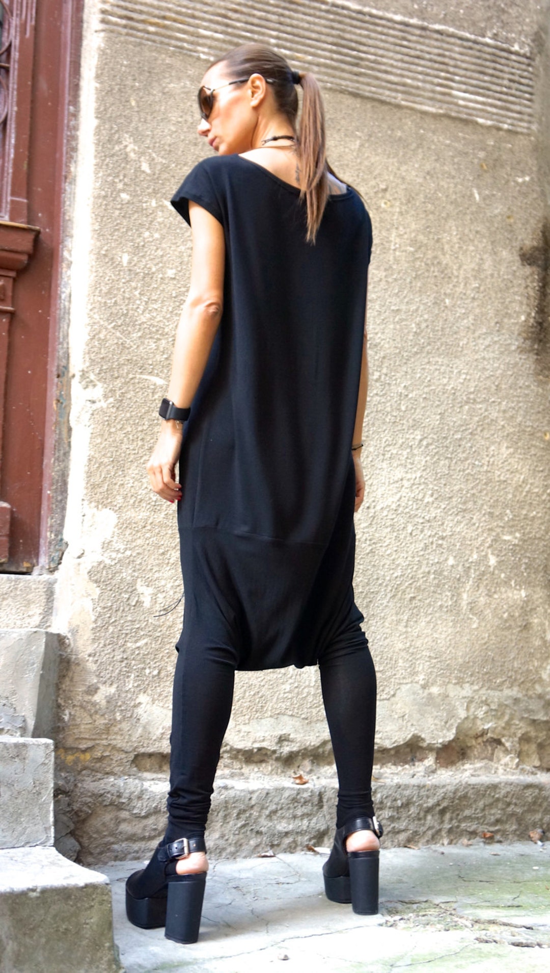 NEW Collection Black Tencil Jumpsuit / Extravagant Loose - Etsy