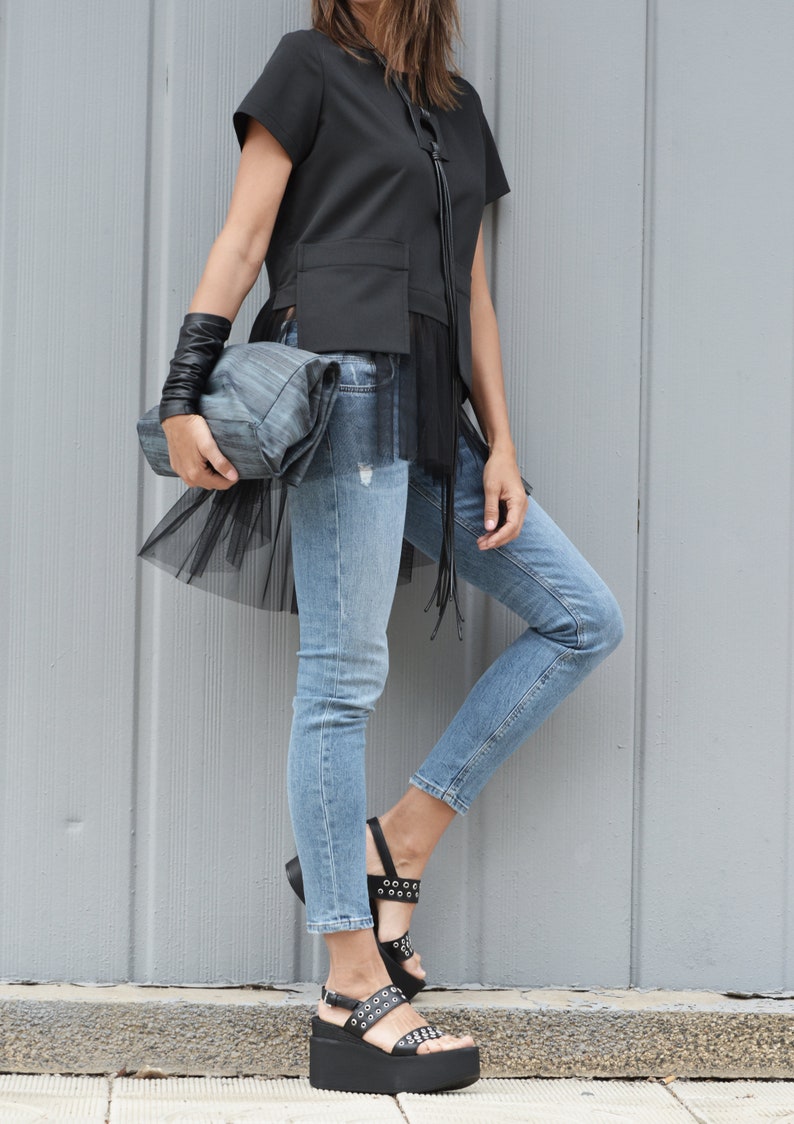 Etienne Tulle Blouse