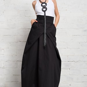 Long Skirt With Overlapping Front A92162 - Etsy