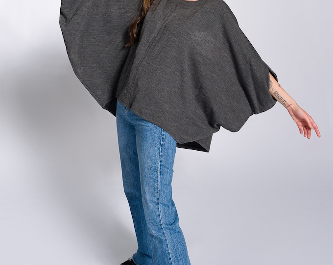 Batwing Sleeves Knit Blouse A92324
