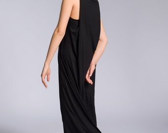 Jersey Column Dress with Folded Sides A03692