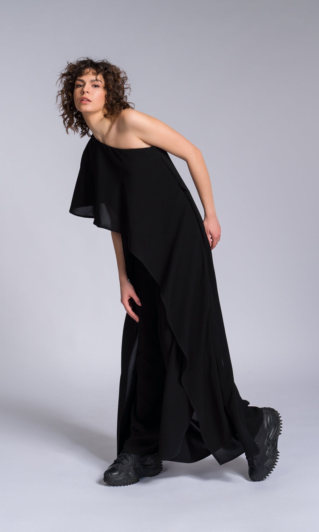 Side To Side Open Flap Jumpsuit