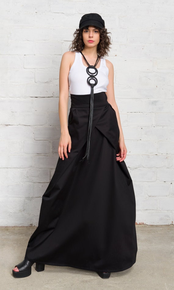 chinese dress ladies Women's Get My Good Side Tan Ruched Drape Maxi Skirt | Size: L main image 1