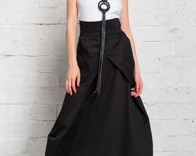 Long Skirt With Overlapping Front A92162