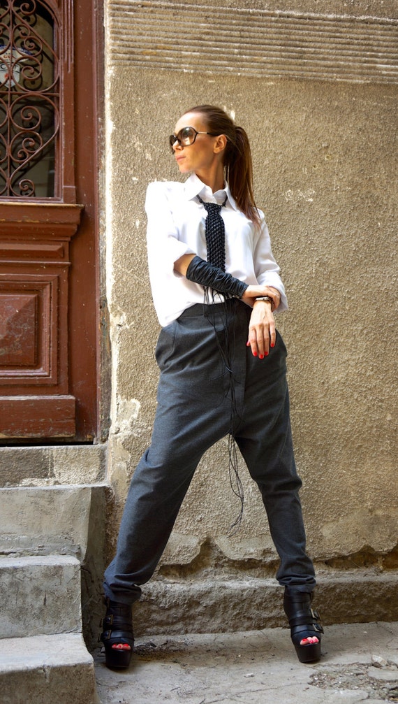 Calf Wrap Pants deep charcoal　ストラップスラックス 4_qCxPH6l.jpg