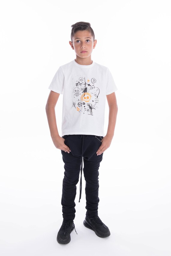 A90386C impression impression A90386C T-shirt têtes de mort mignon a3483a A90386C impression impression A90386C T-shirt têtes de mort mignon a3483a