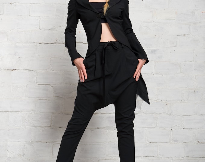 NEW COLLECTION Drop Crotch  Pants with Ribbon Belt by Aakasha A05114