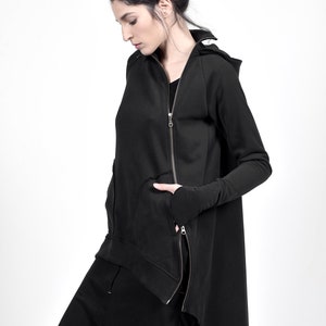 Extravagant Asymmetric Zipper Hoodie A90471