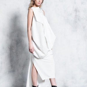 Extravagant Asymmetric Sleeveless Dress A03768 - Etsy