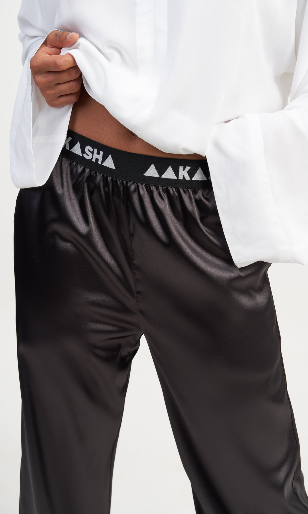 Satin Straight Leg Pant
