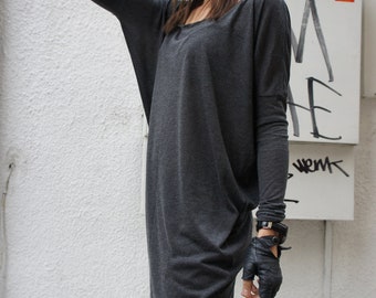 Plus Size Loose Maxi Too, Sexy Casual Tencil Top, Tencil Fabric, Loose Oversized  Tunic A01060