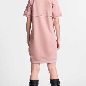 Short Sleeved Sweatshirt Dress A03689 image 6