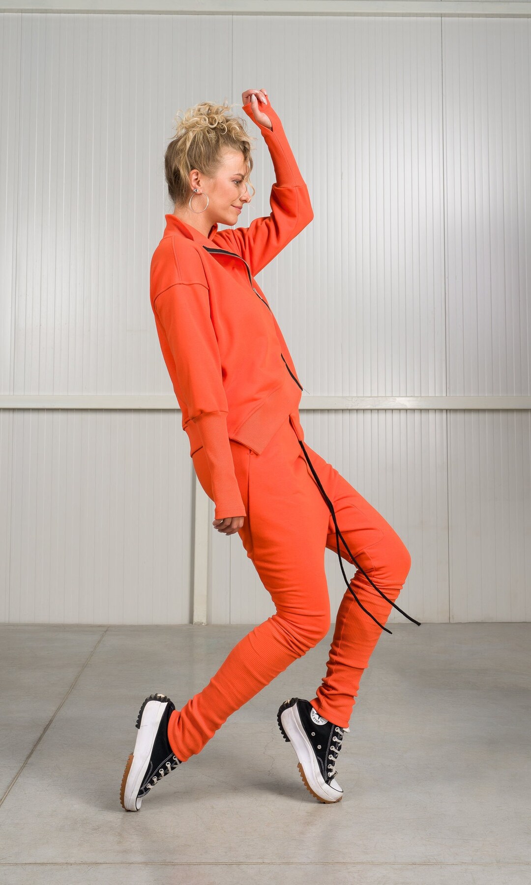 DROP CROTCH SLIM LEG PANT BASILICA BEAUTY main image 0