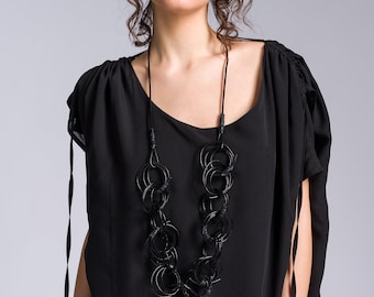 Trendy Multi way Leather necklace A16844