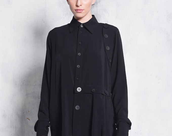 Extravagant Extra Buttoned Long Sleeve Shirt A11893