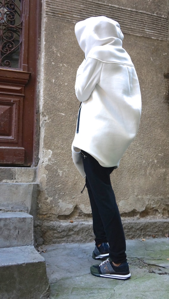 Lined Warm Asymmetric Extravagant Winter Hooded Coat Quilted