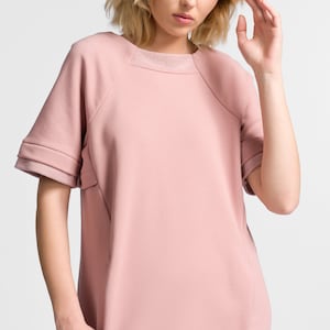 Short Sleeved Sweatshirt Dress A03689 image 5