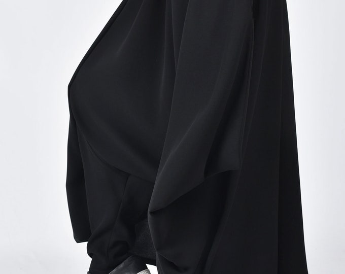 Wide Black Skirt - Pants A05383