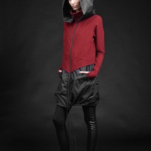 Elegant Hooded Sporty Jacket A90403