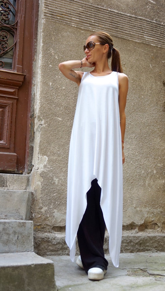 high low maxi top
