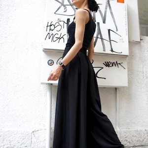 Loose  Black Pants / Wide Leg Pants Spring / Summer  Collection A05046